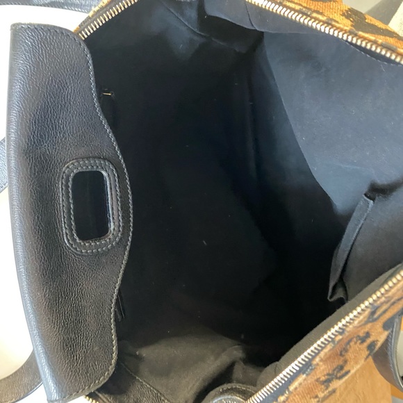 Yves Saint Laurent cheetah leopard print bag with lock - Picture 10 of 12